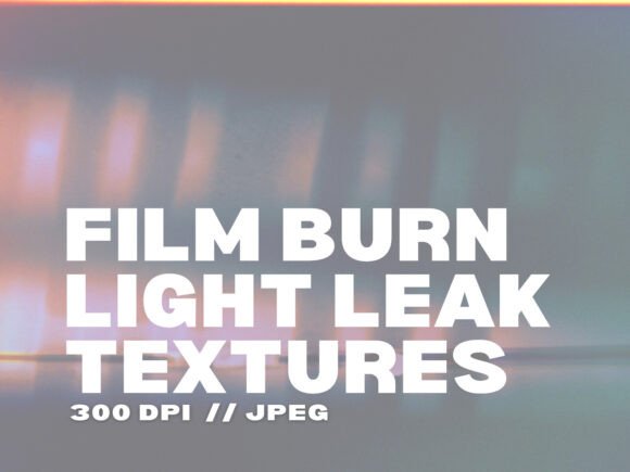 Add Cinematic Warmth with 24 Film Burn Light Leak Textures