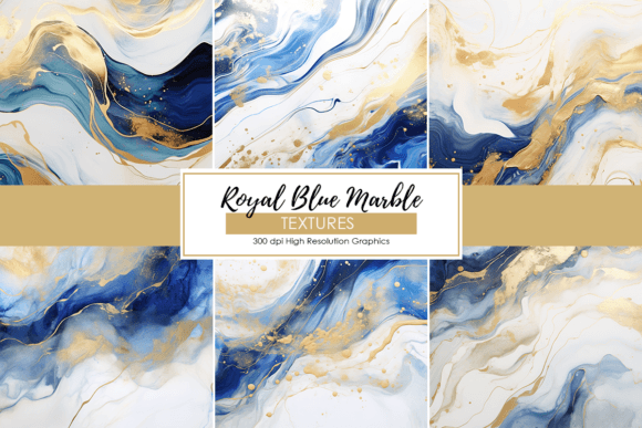Blue & Gold Marble Style Digital Papers: A Designer's Guide