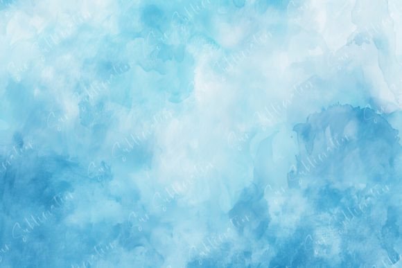 Calm Your Canvas: Using Abstract Blue Watercolor Backgrounds