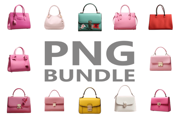 Elevate Your Visuals with the Ladies Bag PNG Bundle