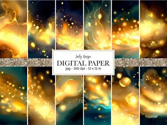 Golden Bioluminiscent Digital Paper: A Creative Toolkit