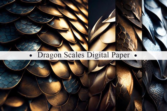 Metallic Dragon Scales Background: Digital Artistry for Bold Creators