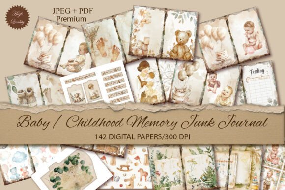 Preserve Your Baby's Story with a Baby Memory Junk Journal Kit