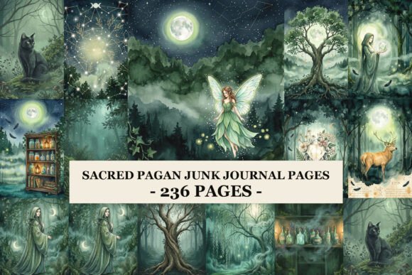 Sacred Pagan Junk Journal Pages: A Deep Dive into Ethereal Design