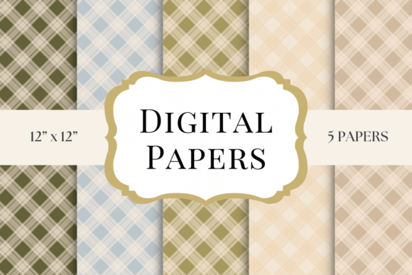 Soft Plaid Digital Papers: Crafting Cozy, Timeless Designs
