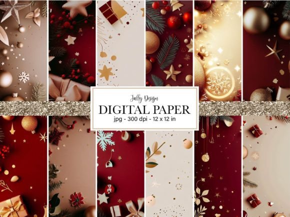 Spark Holiday Creativity with Christmas Frame Digital Paper